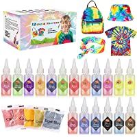 Gifort Tie Dye Kit- Textiles de Tela Colores Vibrantes Pinturas Ropa Tinte Graffiti para Proyectos de Bricolaje y…